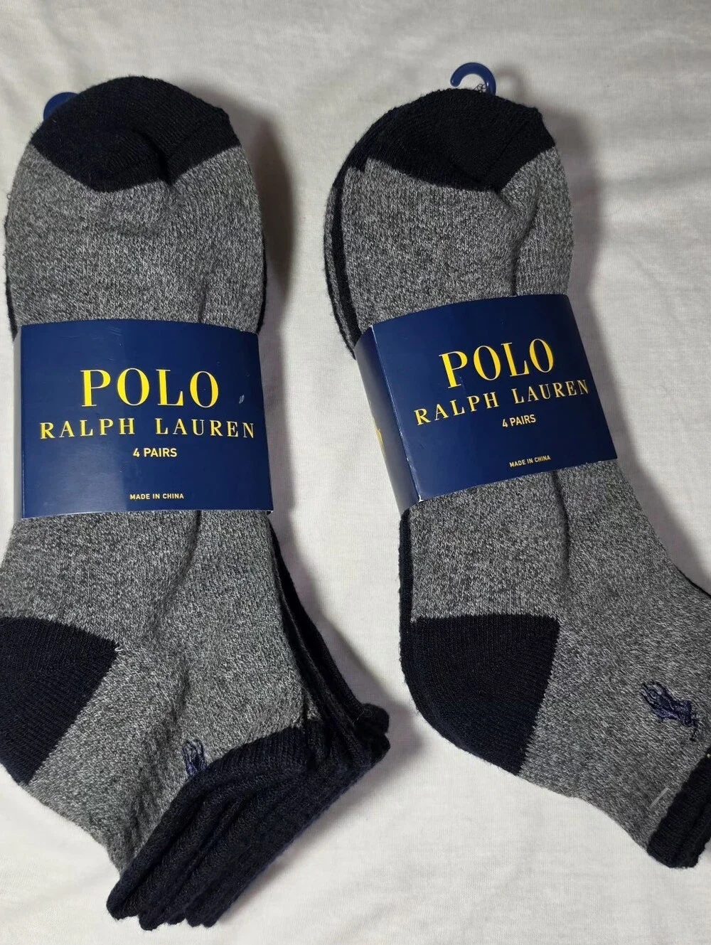 Polo Ralph Lauren Mens 8 Pairs Ankle Socks Multicolor Size 10-13 New